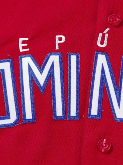 Chaqueta deportiva de béisbol para hombre 22 con bordado de letras dominicana - Quierox - Tienda Online