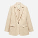 Chaqueta larga de mujer Mango - Beige - Quierox - Tienda Online