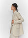 Chaqueta larga de mujer Mango - Beige - Quierox - Tienda Online