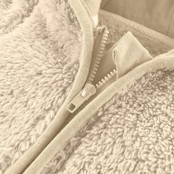 Chaqueta Polar Bebé Niña o Niño, Abrigo con Capucha Cremallera para Bebés - Quierox - Tienda Online