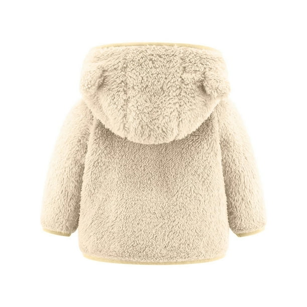 Chaqueta Polar Bebé Niña o Niño, Abrigo con Capucha Cremallera para Bebés - Quierox - Tienda Online
