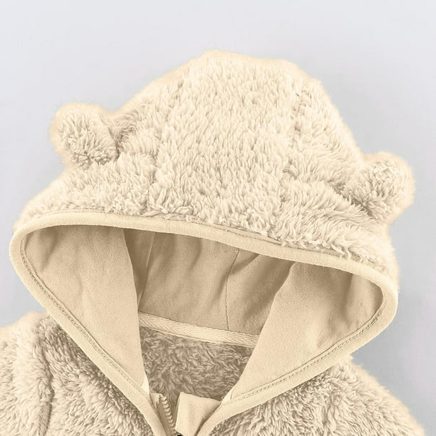 Chaqueta Polar Bebé Niña o Niño, Abrigo con Capucha Cremallera para Bebés - Quierox - Tienda Online