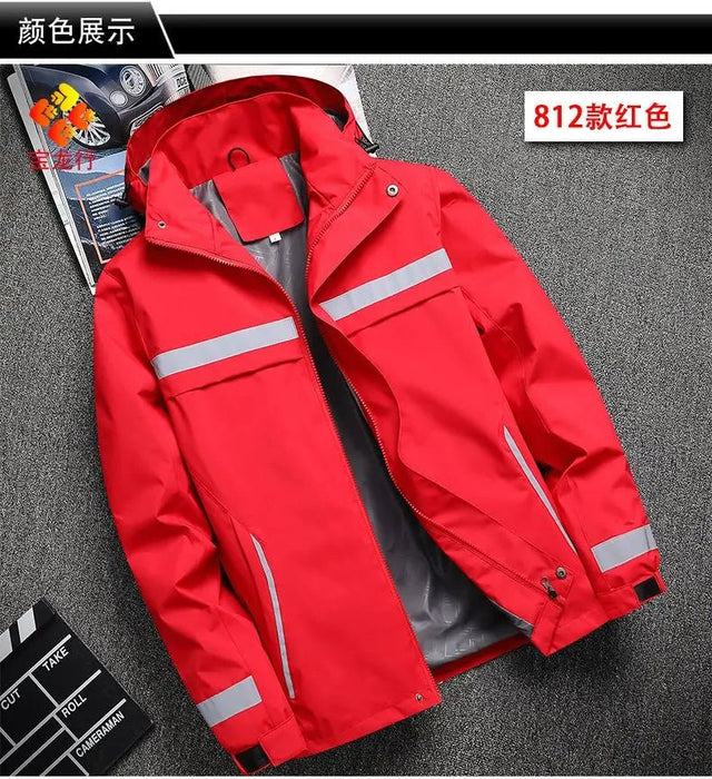 Chaqueta reflectante cortavientos ligero fluorescente para trabajos al aire libre - Quierox - Tienda Online