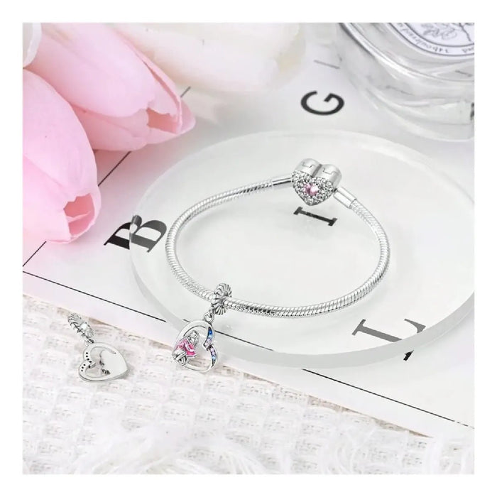 Charm de Corazón que representa el Amor de Madre E Hija - Quierox - Tienda Online