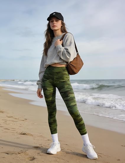 CHARMKING Leggings de cintura alta para mujer, control de abdomen suave con estampado militar - Quierox - Tienda Online
