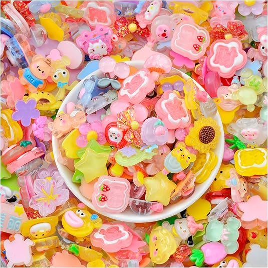 Charms para slime, 20 unidades surtidas de mini charms aleatorias - Quierox - Tienda Online