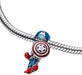 CHARMY´S Charm Capitán América Plata 925 - Quierox - Tienda Online