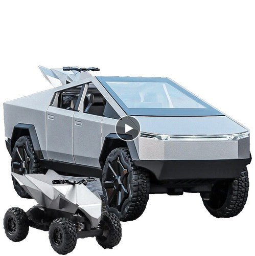 CHE ZHI Tesla Cybertruck Modelo a escala 1:32 de metal fundido, color plata - Quierox - Tienda Online