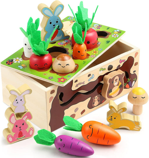 Cheffun Juguete de madera para bebé de zanahoria - Quierox - Tienda Online