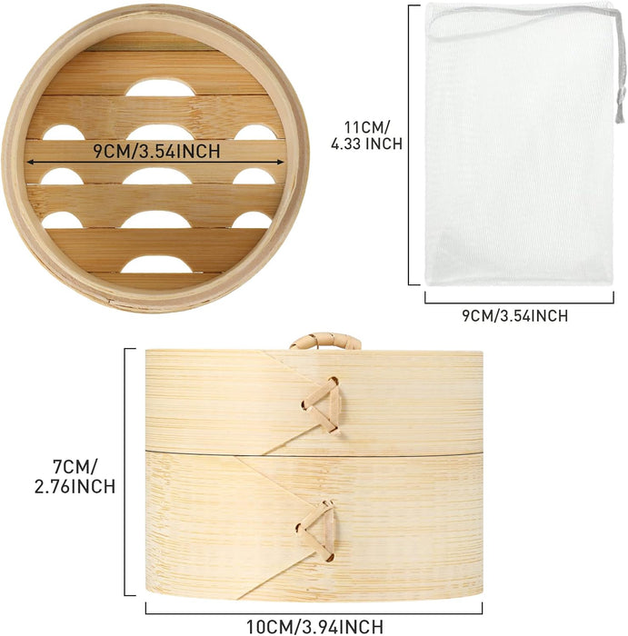 Chengu Soporte de barra de jabón de bambú natural con tapa, para drenaje - Quierox - Tienda Online