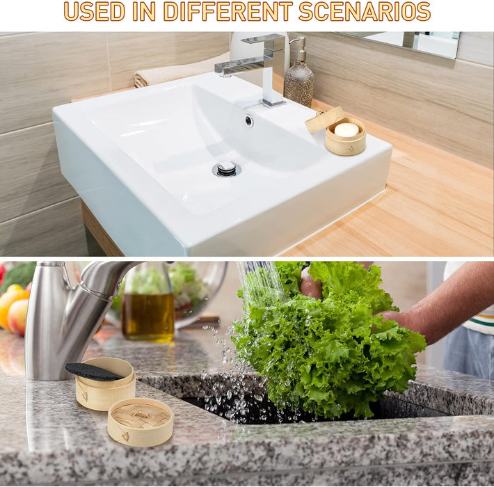 Chengu Soporte de barra de jabón de bambú natural con tapa, para drenaje - Quierox - Tienda Online