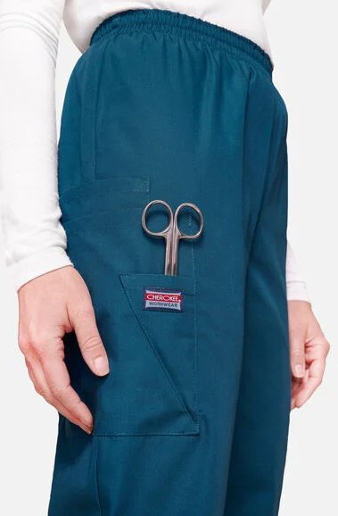 Cherokee Pantalón médico utilitario con cintura elástica para mujer - Quierox - Tienda Online