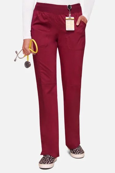 Cherokee Workwear Pantalón médico con bolsillos y cintura elástica para mujer - Quierox - Tienda Online