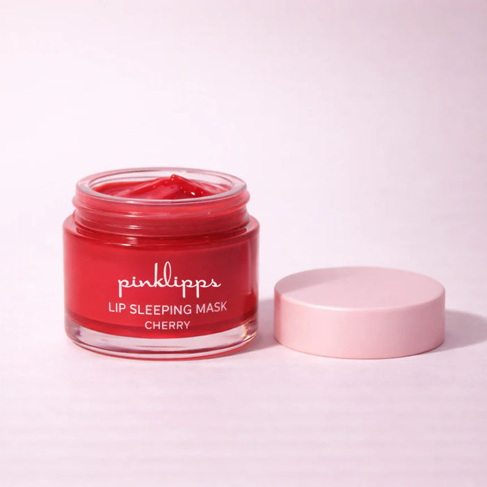 Pinklipps Mascarilla labial nocturna de cereza para labios secos y agrietados