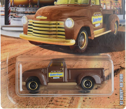 (Chevy AD 3100 '47, marrón) - Modelo a escala con temática de Matchbox Candy - Quierox - Tienda Online