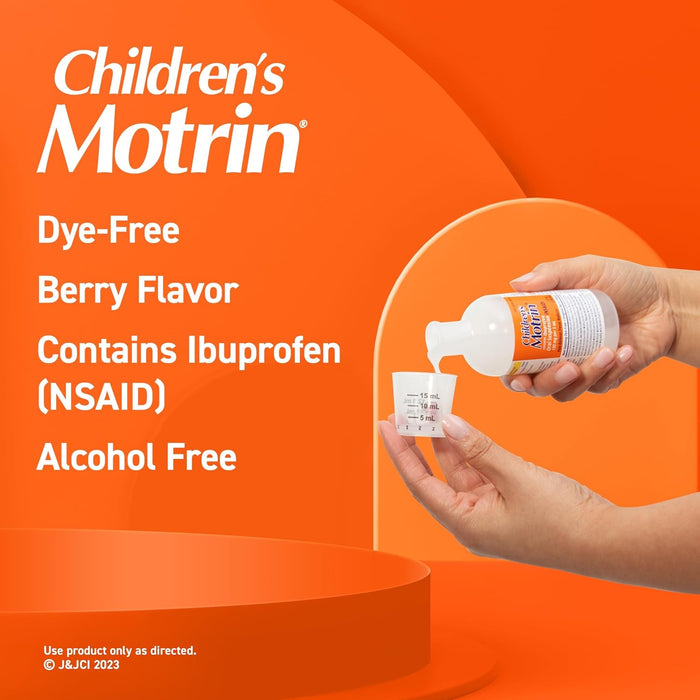 Children's Motrin Suspensión oral 100 mg medicina de ibuprofeno, reductor de fiebre - Quierox - Tienda Online