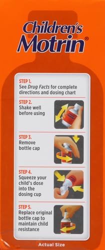Children's Motrin Suspensión oral 100 mg medicina de ibuprofeno, reductor de fiebre - Quierox - Tienda Online