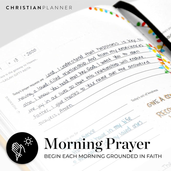 Christian Planner Diario de oración diario, 6 meses sin fecha: Inspira tu conexión con el Señor - Quierox - Tienda Online