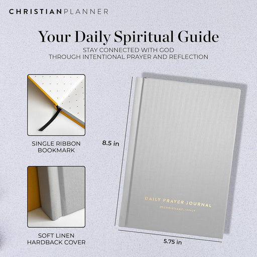Christian Planner Diario de oración diario, 6 meses sin fecha: Inspira tu conexión con el Señor - Quierox - Tienda Online