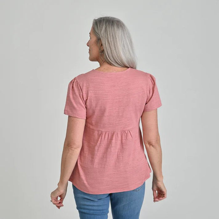 Christopher and banks Top de manga corta bordado - Quierox - Tienda Online