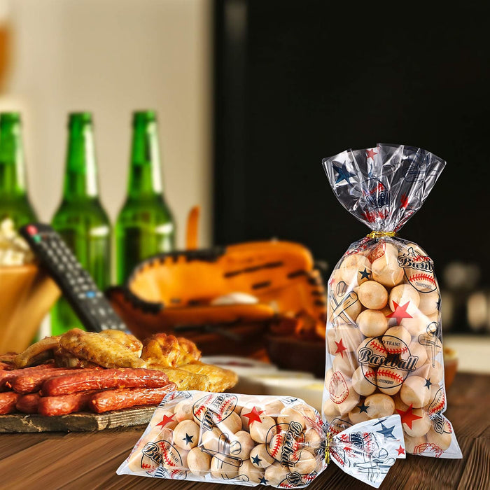 Chuangdi Paquete de 100 bolsas de celofán para fiesta de béisbol - Quierox - Tienda Online