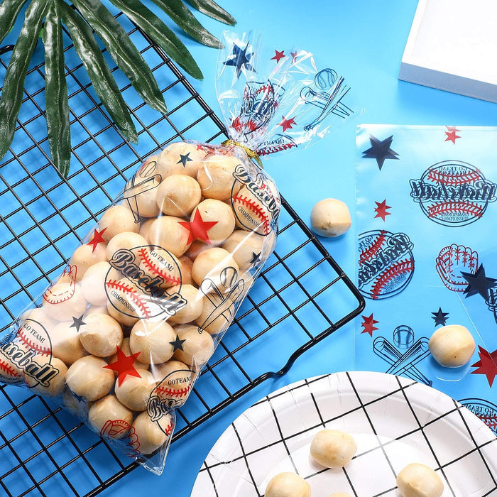 Chuangdi Paquete de 100 bolsas de celofán para fiesta de béisbol - Quierox - Tienda Online