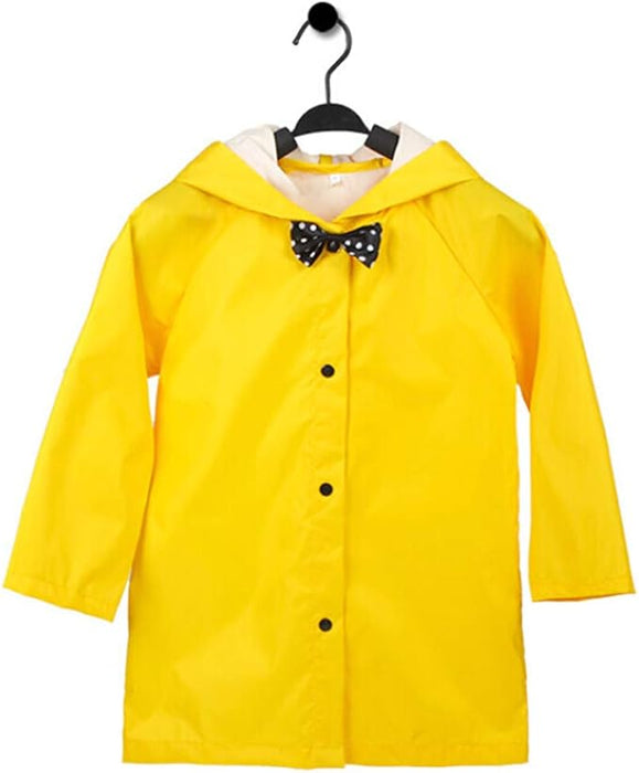 Chubasquero amarillo con capucha para niños, ideal para niñas y niños pequeños - Quierox - Tienda Online