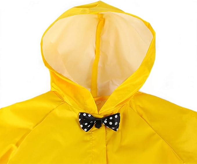 Chubasquero amarillo con capucha para niños, ideal para niñas y niños pequeños - Quierox - Tienda Online