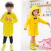 Chubasquero amarillo con capucha para niños, ideal para niñas y niños pequeños - Quierox - Tienda Online