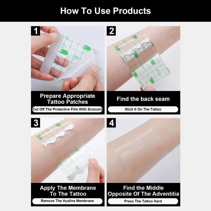 Cinta adhesiva de PU impermeable para el cuidado posterior del tatuaje de 2m * 15cm - Quierox - Tienda Online