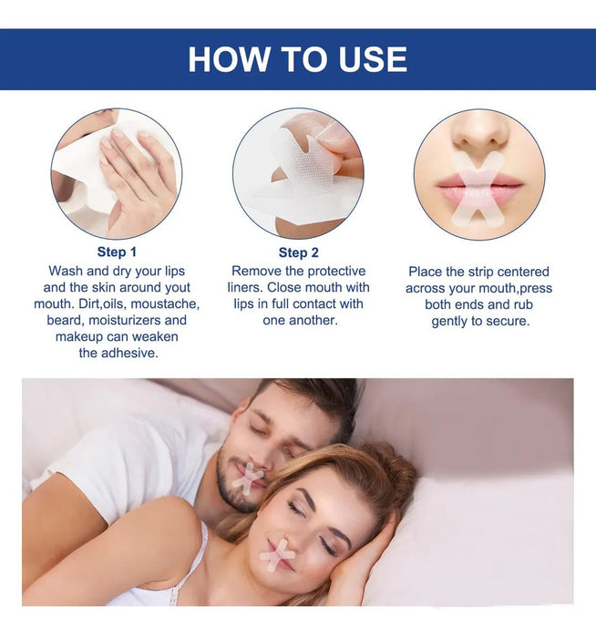 Cinta Bucal Sefudun Para Dormir Antironquidos, 32 Unidades - Quierox - Tienda Online