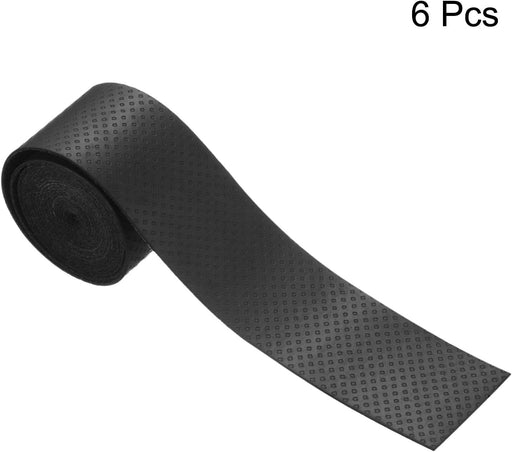 Cinta de agarre para raqueta de tenis de poliuretano con ranura redonda antideslizante que absorbe el sudor, 6 piezas - Quierox - Tienda Online