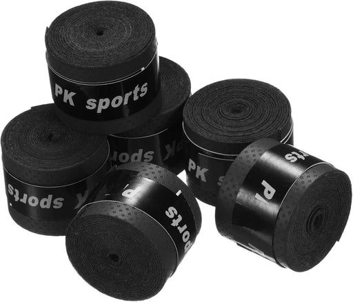 Cinta de agarre para raqueta de tenis de poliuretano con ranura redonda antideslizante que absorbe el sudor, 6 piezas - Quierox - Tienda Online