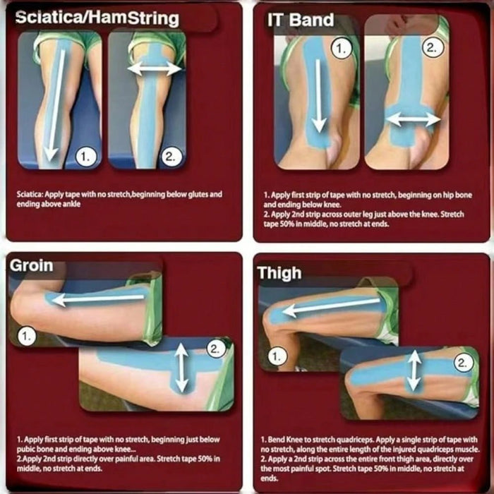Cinta de kinesiología para vendaje deportivo - Quierox - Tienda Online