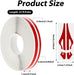 Cinta de vinilo rojo a rayas, calcomanías para automóviles, Cromo rojo 1/12 "y 1/6" 2mm y 4mm - Quierox - Tienda Online