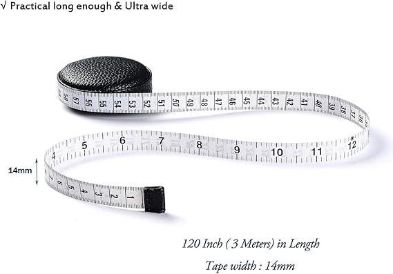 Cinta métrica de 3 m/120 cm, cinta métrica corporal para tela - Quierox - Tienda Online