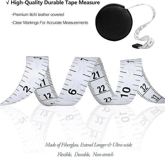 Cinta métrica de 3 m/120 cm, cinta métrica corporal para tela - Quierox - Tienda Online