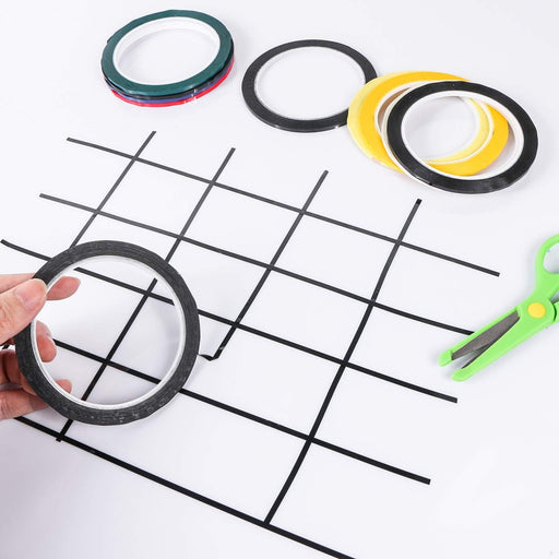 Cinta para pizarrón blanca, 10 rollos, varios colores, gráfico de cinta adhesiva - Quierox - Tienda Online