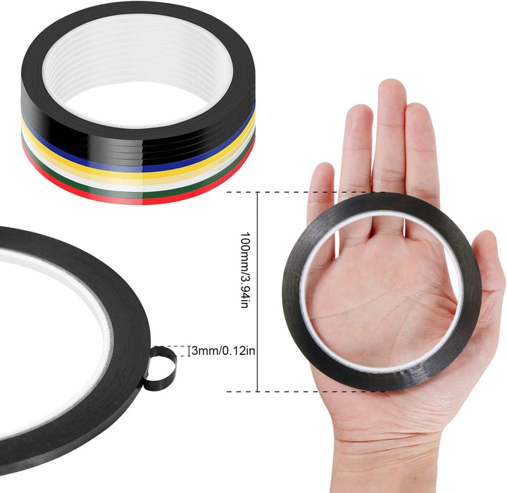 Cinta para pizarrón blanca, 10 rollos, varios colores, gráfico de cinta adhesiva - Quierox - Tienda Online