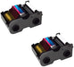 Cintas de color YMCKO para impresoras Fargo DTC1000 y DTC1250e (paquete de 2) - Quierox - Tienda Online
