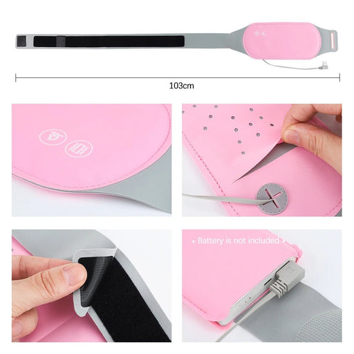Cinturón ajustable para mantener el calor, almohadilla de calor Menstrual, calefacción eléctrica USB - Quierox - Tienda Online