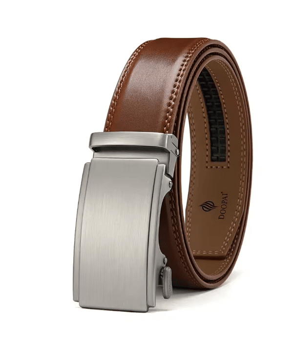 Cinturón de cuero para hombre, cinturón con hebilla automática, cinturones de aleación de moda - Quierox - Tienda Online