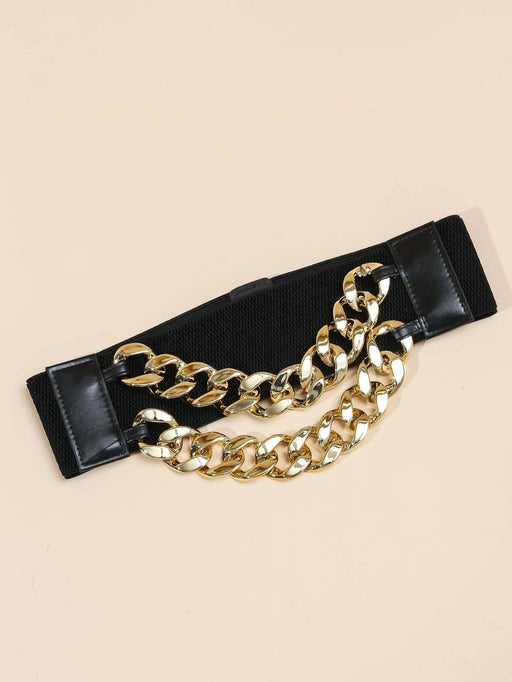 Cinturón elástico con cadena a la moda para decoración de vestidos, 1 ud. - Quierox - Tienda Online