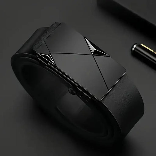 Cinturón elegante de piel sintética para hombre: cinturones de moda para el día a día - Quierox - Tienda Online