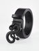 Cinturón versátil con hebilla de serpiente negra y rayas de cebra para hombre. - Quierox - Tienda Online