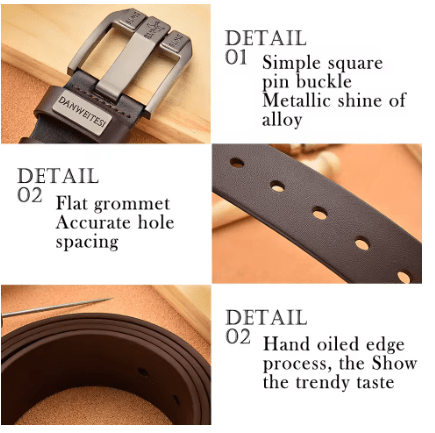 Cinturón Versátil de Hombre Premium Hebilla de Pasador - Quierox - Tienda Online