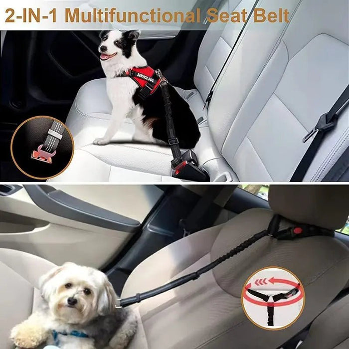 Cinturones Ajustables 2 En 1 Para Mascotas En El Auto - Quierox - Tienda Online