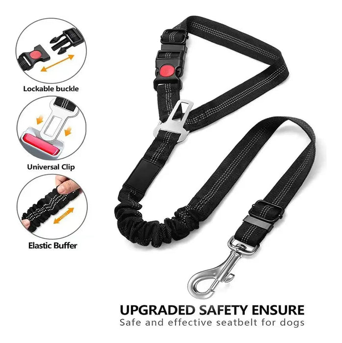 Cinturones Ajustables 2 En 1 Para Mascotas En El Auto - Quierox - Tienda Online