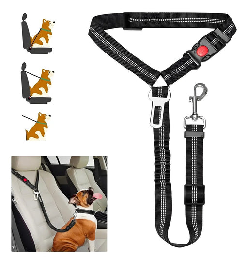 Cinturones Ajustables 2 En 1 Para Mascotas En El Auto - Quierox - Tienda Online