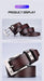 Cinturones de piel auténtica para hombre, de alta calidad, con hebilla para vaqueros, de piel de vaca - Quierox - Tienda Online